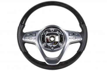 Volante de cuero y madera/ART 