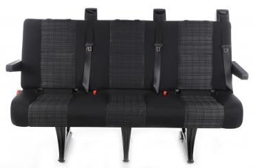 Asiento de tres plazas parte trasera, todas las filas de asi 