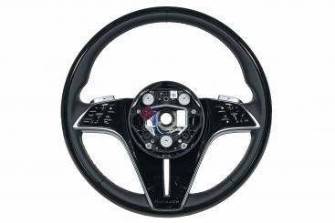 Volante de cuero y madera/ART 
