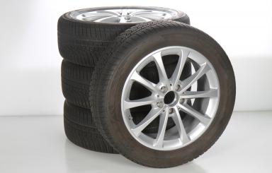 Juego completo de ruedas de invierno de aleación de 17 pulgadas con neumáticos Hankook para CLA 118, CLA ShootingBrake X118 y otros, original Mercedes-Benz