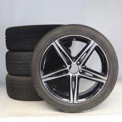 Juego completo de ruedas de invierno de aleación de 18 pulgadas con neumáticos Hankook para Clase B 247, CLA ShootingBrake X118 y otros, original Mercedes-Benz
