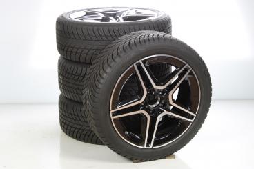 Juego completo de ruedas de invierno de aleación de 18 pulgadas con neumáticos Bridgestone para Clase B 247, CLA 118 y otros, original Mercedes-AMG
