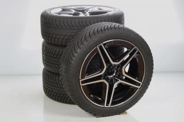 Juego completo de ruedas de invierno de aleación de 18 pulgadas con neumáticos Bridgestone para Clase B 247, CLA 118 y otros, original Mercedes-AMG