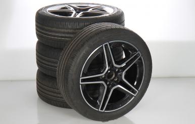 Juego completo de ruedas de verano de aleación de 18 pulgadas con neumáticos Continental para Clase A 177, CLA ShootingBrake X118 y otros, original Mercedes-AMG