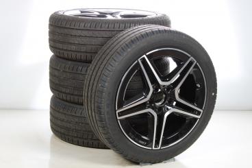 Juego de ruedas completas AMG, aluminio de 18 pulgadas, Clas 