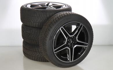 Juego de ruedas completas AMG, aluminio de 18 pulgadas, Clas 