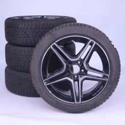 Juego de ruedas completas AMG, aluminio de 18 pulgadas, Clas 