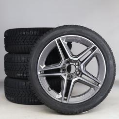 Juego completo de ruedas de invierno de aleación de 18 pulgadas con neumáticos Pirelli para CLA 118, Clase A 177 y otros, original Mercedes-AMG 
