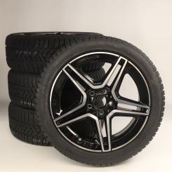 Juego completo de ruedas de invierno de aleación de 18 pulgadas con neumáticos Pirelli para CLA 118, Clase A 177 y otros, original Mercedes-AMG