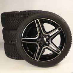 Juego completo de ruedas de invierno de aleación de 18 pulgadas con neumáticos Pirelli para CLA 118, Clase A 177 y otros, original Mercedes-AMG