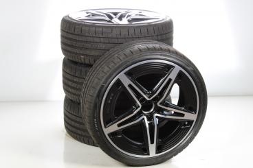 Juego de ruedas completas AMG, aluminio de 19 pulgadas, Clas 