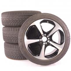 Juego completo de ruedas de invierno de aleación de 18 pulgadas con neumáticos Michelin para Clase C 205, original Mercedes-Benz 