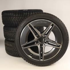 Juego completo de ruedas de invierno de aleación de 18 pulgadas con neumáticos Pirelli para Clase C 206, original Mercedes-Benz 