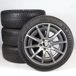 Juego completo de ruedas de invierno de aleación de 18 pulgadas con neumáticos Michelin para Clase C 206, original Mercedes-AMG