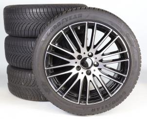 Juego completo de ruedas todas las estaciones de aleación de 18 pulgadas con neumáticos Goodyear para Clase C 206, original Mercedes-Benz