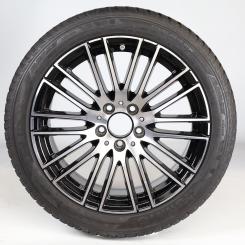 Juego completo de ruedas de invierno de aleación de 18 pulgadas con neumáticos Kumho para Clase C 206, original Mercedes-Benz