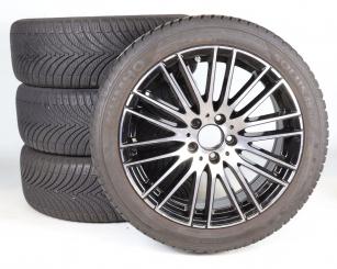 Juego completo de ruedas de invierno de aleación de 18 pulgadas con neumáticos Kumho para Clase C 206, original Mercedes-Benz