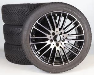 Juego completo de ruedas de invierno de aleación de 18 pulgadas con neumáticos Kumho para Clase C 206, original Mercedes-Benz