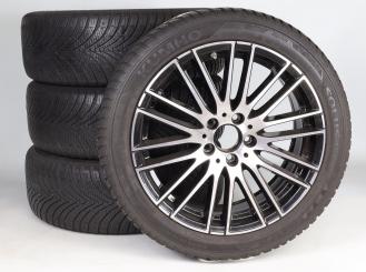 Juego completo de ruedas de invierno de aleación de 18 pulgadas con neumáticos Kumho para Clase C 206, original Mercedes-Benz
