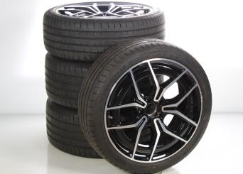 Juego completo de ruedas de verano de aleación de 19 pulgadas con neumáticos Goodyear para Clase C 206, original Mercedes-AMG