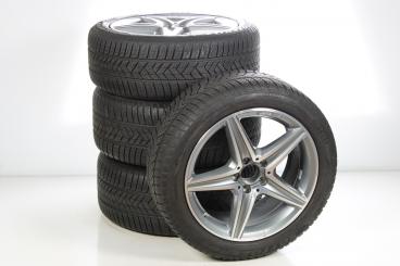 Juego de ruedas completas AMG, aluminio de 18 pulgadas, Clas 