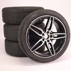 Juego de ruedas completas AMG, aluminio de 19 pulgadas, Clas 