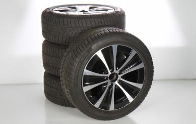 Juego completo de ruedas de invierno de aleación de 18 pulgadas con neumáticos Pirelli para Clase E 213, original Mercedes-Benz