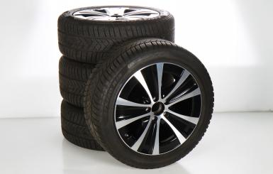 Juego completo de ruedas de invierno de aleación de 18 pulgadas con neumáticos Pirelli para Clase E 213, original Mercedes-Benz