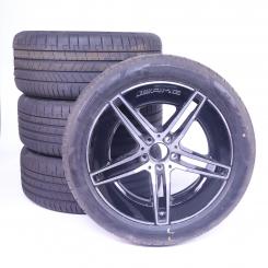 Juego de ruedas completas AMG, aluminio de 19 pulgadas, Clas 