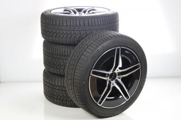 Juego completo de ruedas de invierno de aleación de 19 pulgadas con neumáticos Continental para Clase E 214, original Mercedes-AMG