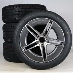 Juego completo de ruedas de invierno de aleación de 19 pulgadas con neumáticos Pirelli para Clase E 214, original Mercedes-AMG