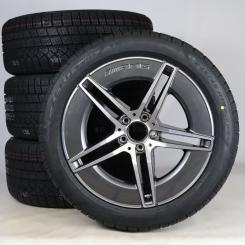 Juego completo de ruedas de invierno de aleación de 19 pulgadas con neumáticos Pirelli para Clase E 214, original Mercedes-AMG