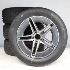 Juego completo de ruedas de verano de aleación de 18 pulgadas con neumáticos Hankook para Clase E 214, original Mercedes-AMG