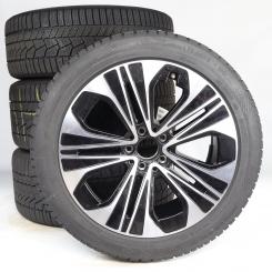 Juego completo de ruedas de invierno de aleación de 19 pulgadas con neumáticos Continental para Clase E 214, original Mercedes-Benz