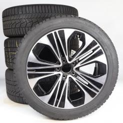 Juego completo de ruedas de invierno de aleación de 19 pulgadas con neumáticos Continental para Clase E 214, original Mercedes-Benz