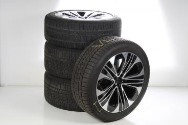 Juego completo de ruedas de invierno de aleación de 19 pulgadas con neumáticos Continental para Clase E 214, original Mercedes-Benz