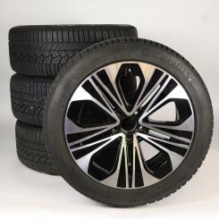 Juego completo de ruedas de invierno de aleación de 19 pulgadas con neumáticos Continental para Clase E 214, original Mercedes-Benz