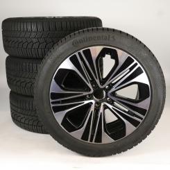Juego completo de ruedas de invierno de aleación de 19 pulgadas con neumáticos Continental para Clase E 214, original Mercedes-Benz