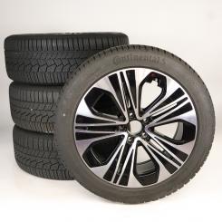 Juego completo de ruedas de invierno de aleación de 19 pulgadas con neumáticos Continental para Clase E 214, original Mercedes-Benz