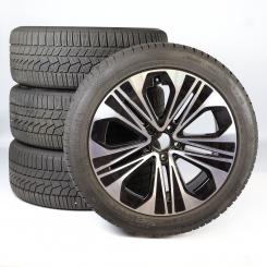 Juego completo de ruedas de invierno de aleación de 19 pulgadas con neumáticos Continental para Clase E 214, original Mercedes-Benz