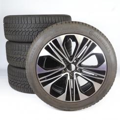 Juego completo de ruedas de invierno de aleación de 19 pulgadas con neumáticos Continental para Clase E 214, original Mercedes-Benz