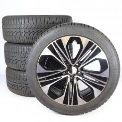 Juego completo de ruedas de invierno de aleación de 19 pulgadas con neumáticos Continental para Clase E 214, original Mercedes-Benz