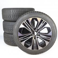 Juego completo de ruedas de invierno de aleación de 19 pulgadas con neumáticos Continental para Clase E 214, original Mercedes-Benz
