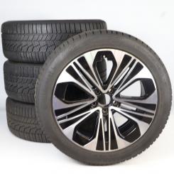 Juego completo de ruedas de invierno de aleación de 19 pulgadas con neumáticos Continental para Clase E 214, original Mercedes-Benz
