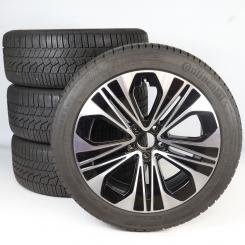 Juego completo de ruedas de invierno de aleación de 19 pulgadas con neumáticos Continental para Clase E 214, original Mercedes-Benz