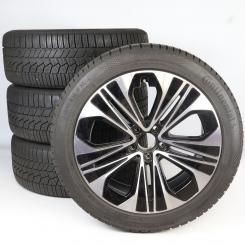 Juego completo de ruedas de invierno de aleación de 19 pulgadas con neumáticos Continental para Clase E 214, original Mercedes-Benz
