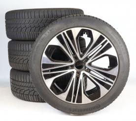 Juego completo de ruedas de invierno de aleación de 19 pulgadas con neumáticos Continental para Clase E 214, original Mercedes-Benz