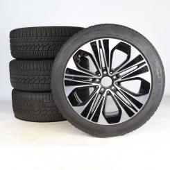 Juego completo de ruedas de invierno de aleación de 19 pulgadas con neumáticos Continental para Clase E 214, original Mercedes-Benz