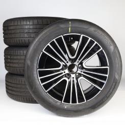Juego completo de ruedas de verano de aleación de 18 pulgadas con neumáticos Hankook para Clase E 214, original Mercedes-Benz
