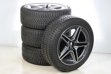 Juego completo de ruedas de invierno de aleación de 19 pulgadas con neumáticos Pirelli para Clase S 223, original Mercedes-AMG